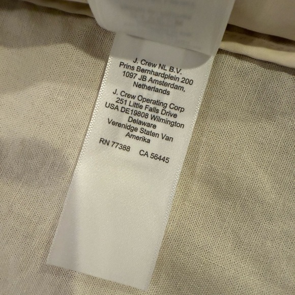 J. Crew Women's Blazer Size 12 Natural Beige Linen NWT - Picture 10 of 11